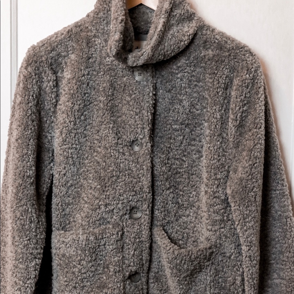 Gray teddy jacket